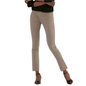 MM. LAFLEUR | Women’s Beige Tan Foster Cigarette Trouser Pants size 4 Side Zip